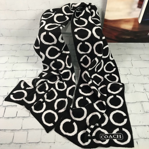 Coach Accessories - Coach black classic C scarf